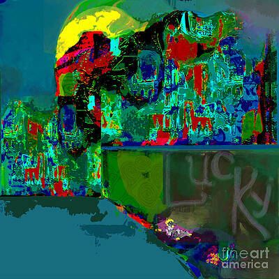 Wall Art - Mixed Media - Lucky No. 1 by Zsanan Studio