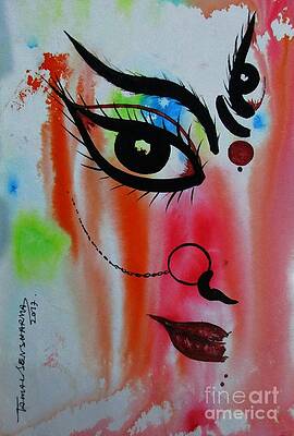 Durga Mata Paintings Fine Art America