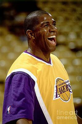 Wall Art - Photograph - Magic Johnson Portrait by Andrew D. Bernstein