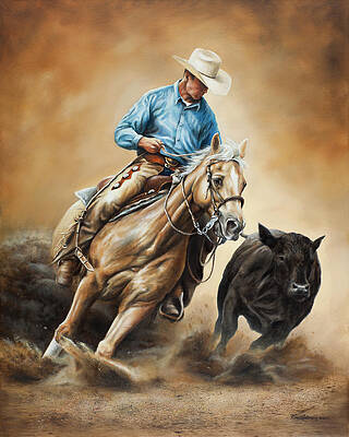 Cutting Horses Paintings Fine Art America
