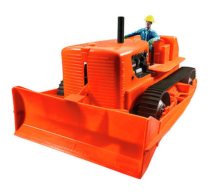 Wall Art - Drawing - Man Driving Bulldozer by CSA Images