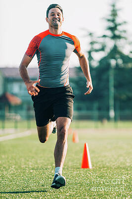Wall Art - Photograph - Man Running by Science Photo Library