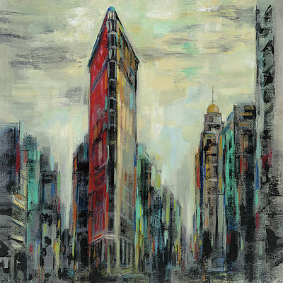 Wall Art - Painting - Manhattan Flatiron Building by Silvia Vassileva