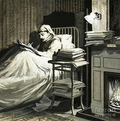 Man In Bed Paintings Fine Art America