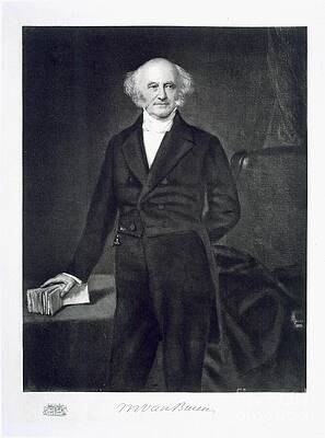 Wall Art - Photograph - Martin Van Buren, 8th President Of The United States Of America, Pub 1901 (photogravure) by George Peter Alexander Healy