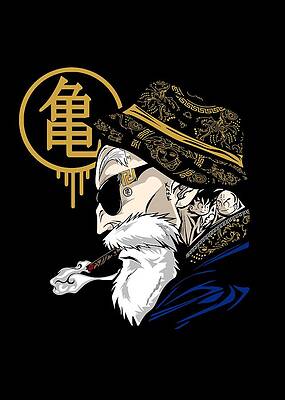 Wall Art - Drawing - Master Roshi  by Wiston Casco