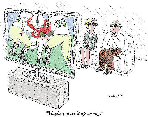 Wall Art - Drawing - Maybe You Set It Up Wrong by Bob Mankoff