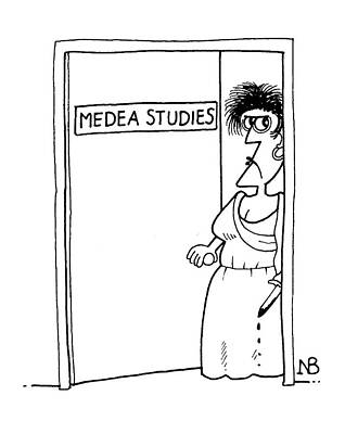 Wall Art - Drawing - Medea' Studies by Neil Bennett