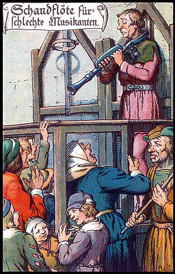 Wall Art - Photograph - Medieval Punishment, Shame Flute by Science Source