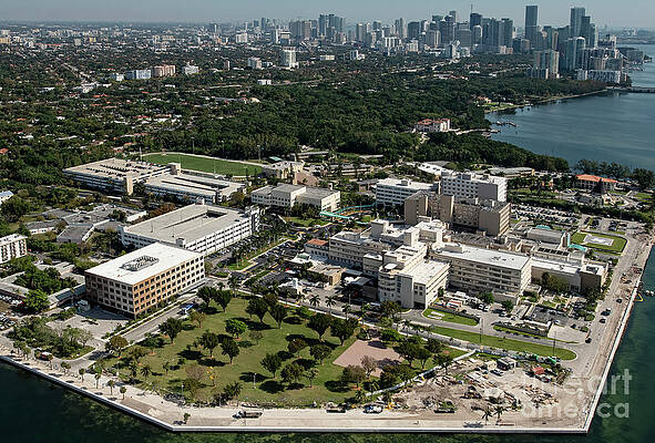 Wall Art - Photograph - Mercy Hospital Miami Aerial by David Oppenheimer