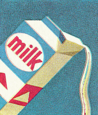 Wall Art - Drawing - Milk Pouring from Carton by CSA Images