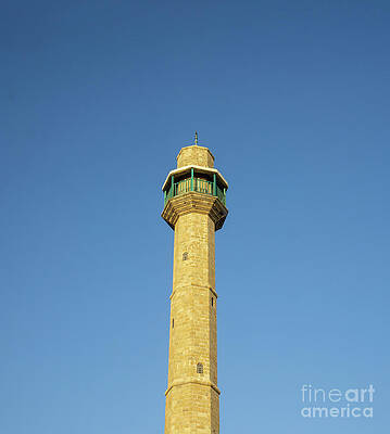 Minaret tower of the Hassan Bek Mosque in the Jaffa sector of Te by William Kuta Minaret tower of the Hassan Bek Mosque in the Jaffa sector of Te by William Kuta