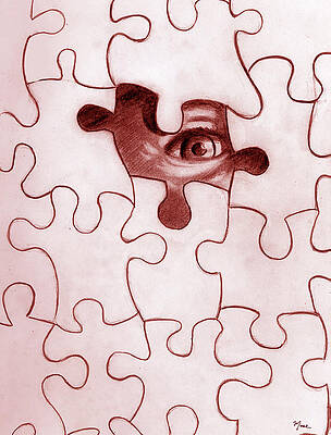 Puzzle Piece Drawings Fine Art America