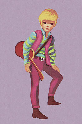 Wall Art - Drawing - Mod Boy by CSA Images