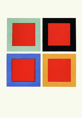 Wall Art - Painting - Modification Of Tone And Hue Of A Colour When Placed On Or by James Ward