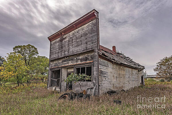 Moody Skies Over an Old Building by Sue Smith Moody Skies Over an Old Building by Sue Smith