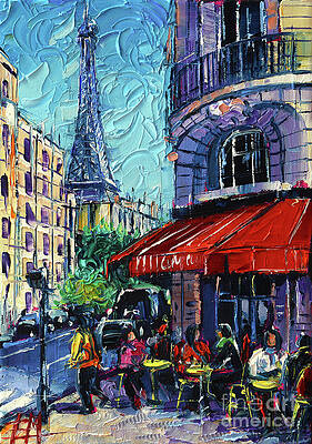 Wall Art - Painting - Morning In Paris by Mona Edulesco