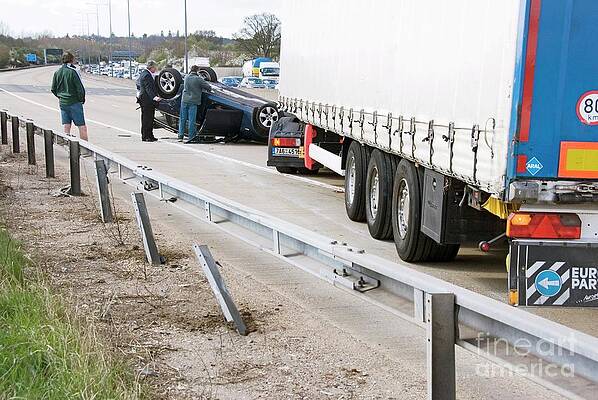 Two Cars Crashed In Accident #4 by Leonello Calvetti/science Photo