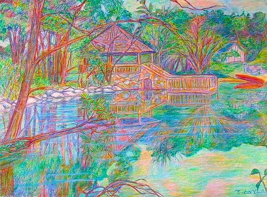 Wall Art - Painting - Mountain Lake Reflections by Kendall Kessler