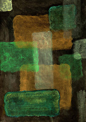 Wall Art featuring the painting Mu #16 Abstract Wall Art by Sensory Art House