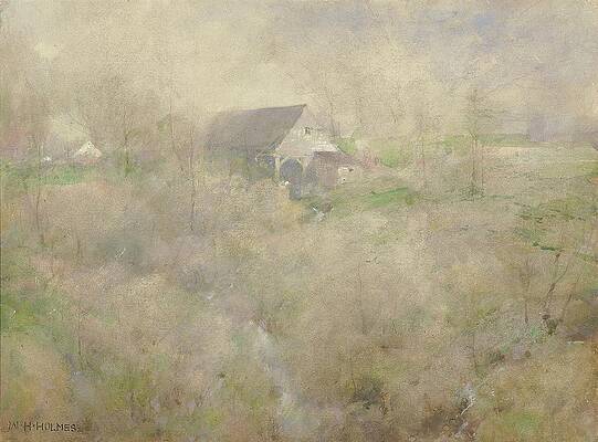 Wall Art - Painting - My Old Mill, Holmescroft, Near Rockville by William Henry Holmes
