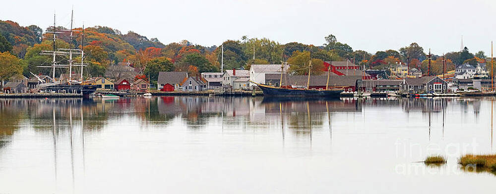 Wall Art - Photograph - Mystic Seaport Panorama2 by Jack Schultz