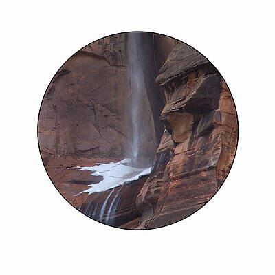 Narrows winter waterfall by Peter Anger Narrows winter waterfall by Peter Anger