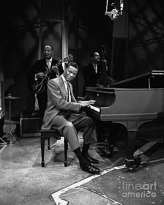 Wall Art - Photograph - Nat King Cole Performs On Stage by Cbs Photo Archive