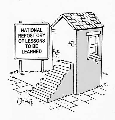Wall Art - Drawing - National Repository Of Lessons To Be Learned by Graham Chaffer