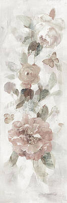 Wall Art - Painting - Neutral Blooming Splendor Iv by Danhui Nai