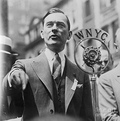 1925 NYC Mayor Jimmy Walker Old Photo 8.5" x 11" Reprint Colorized 