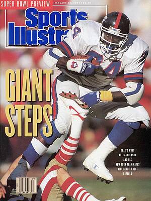 Wall Art - Photograph - New York Giants Ottis Anderson, 1991 Nfc Championship Sports Illustrated Cover by Sports Illustrated