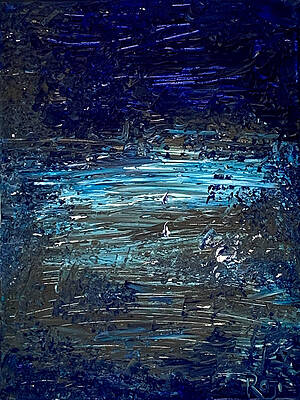 Wall Art - Painting - Night Skies by Raji Musinipally
