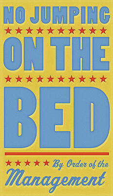 Wall Art - Digital Art - No Jumping On The Bed - Boy by John W. Golden
