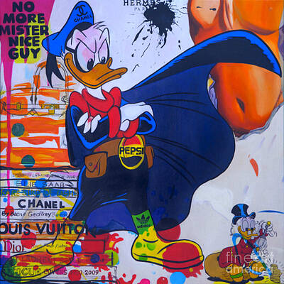 Donald Duck Paintings Fine Art America