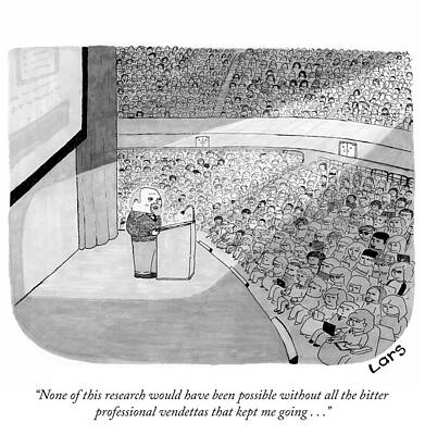 Wall Art - Drawing - None Of This Research Would Have Been Possible Without All by Lars Kenseth