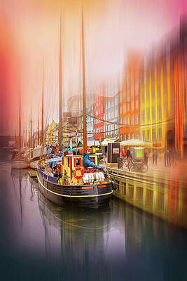 Wall Art - Photograph - Nyhavn District Copenhagen Denmark by Carol Japp
