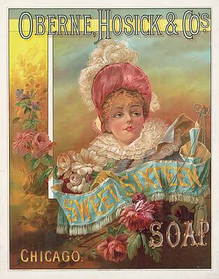 Wall Art - Painting - Oberne, Hosick & Co.s Sweet Sixteen Soap by Hughes & Johnson Lith.