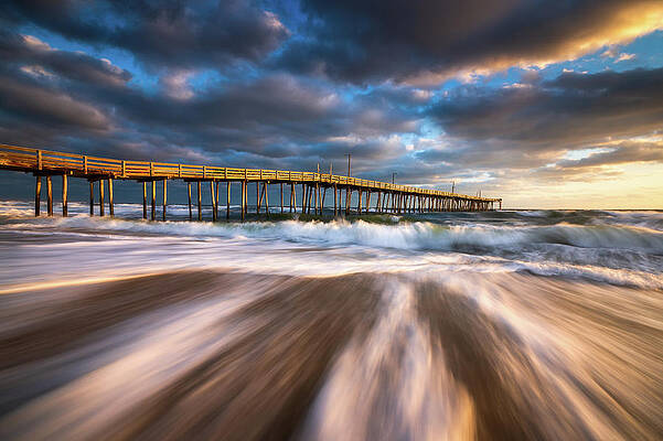 OBX NC Beach Seascape Nags Head Outer Banks North Carolina by Dave Allen OBX NC Beach Seascape Nags Head Outer Banks North Carolina by Dave Allen