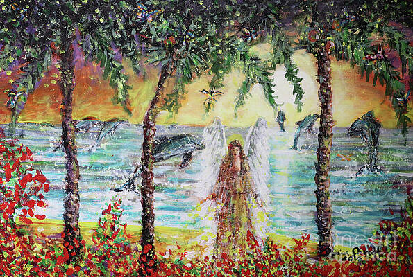 Wall Art - Painting - Ocean Angel by Dariusz Orszulik
