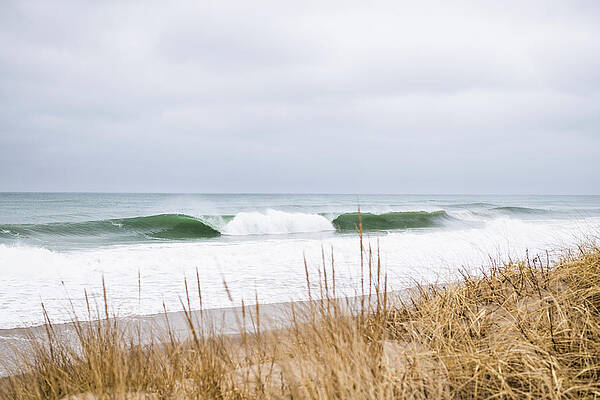 Wall Art - Photograph - Ocean Waves On A Gray Winter Day At The Beach by Cavan Images