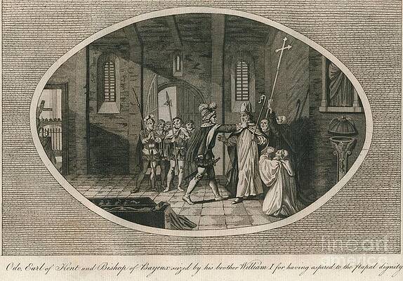 Wall Art - Drawing - Odo Earl Of Kent And Bishop Of Bayeux by Print Collector