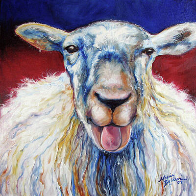 Funny Sheep Paintings - Fine Art America