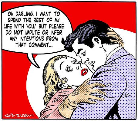 Wall Art - Drawing - Oh Darling, I Want To Spend The Rest Of My Life With by Royston Robertson