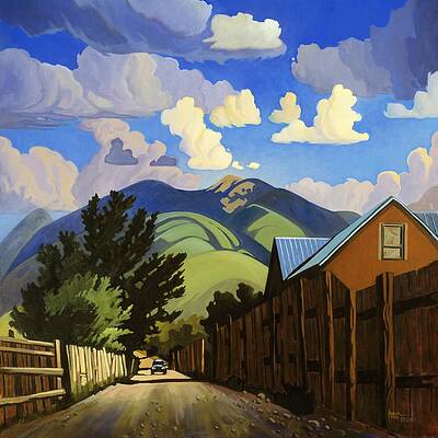 Wall Art - Painting - On the Road to Lili's by Art West