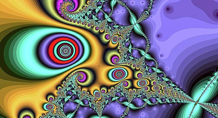 Geometric Wall Art featuring the digital art Orange Abstract Pointer by Don Northup