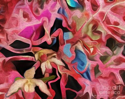 Orchids and Leaves by Kathie Chicoine Orchids and Leaves by Kathie Chicoine