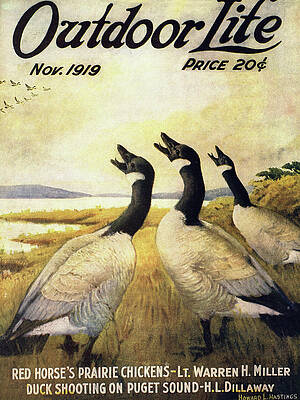 Wall Art - Painting - Outdoor Life Magazine Cover November 1919 by Outdoor Life