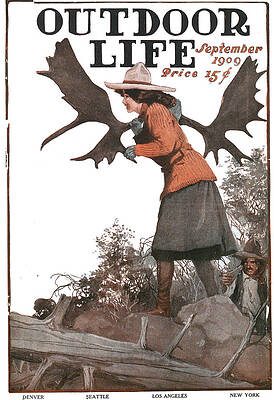 Wall Art - Painting - Outdoor Life Magazine Cover September 1909 by Outdoor Life