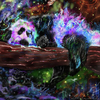 Wall Art - Painting - Panda Lust by Stephanie Analah